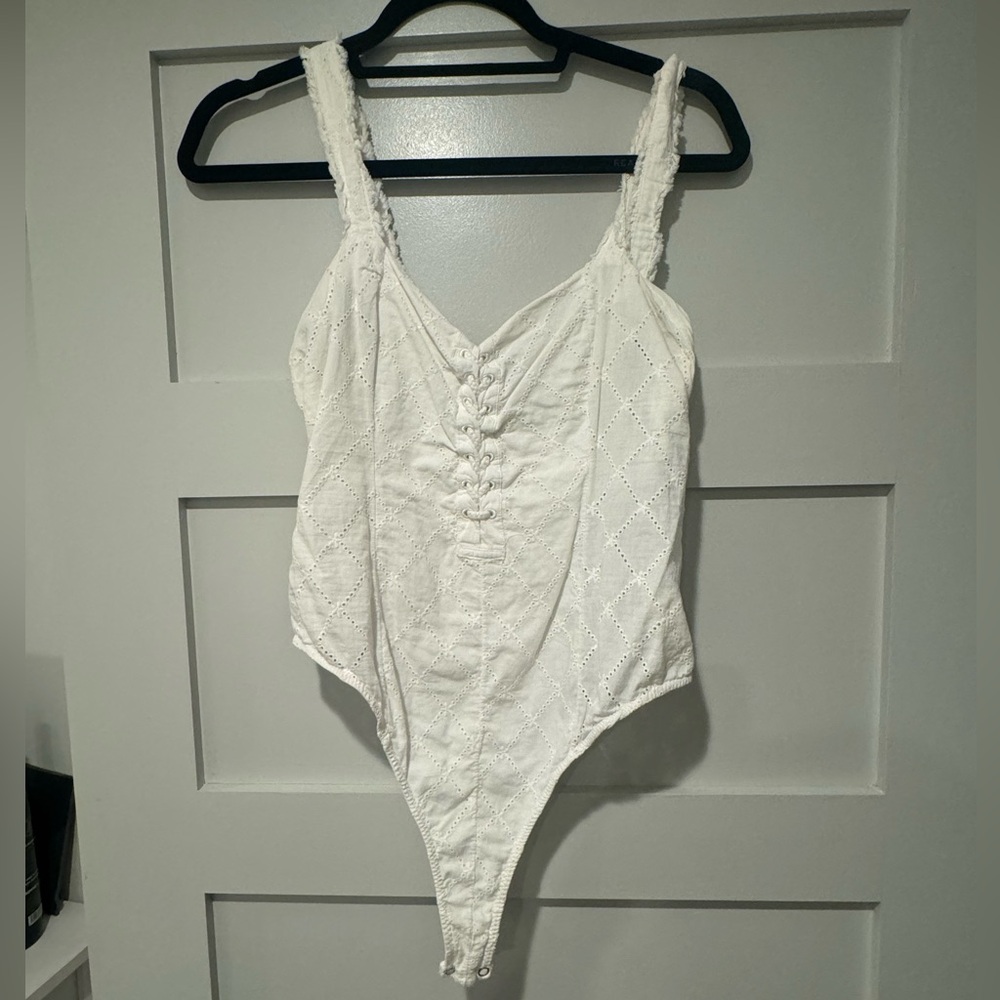 Free People Lace-up Bodysuit